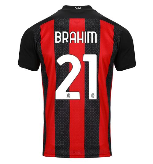 AC Milan Home Kit Soccer Jersey BRAHIM #21 2020/21